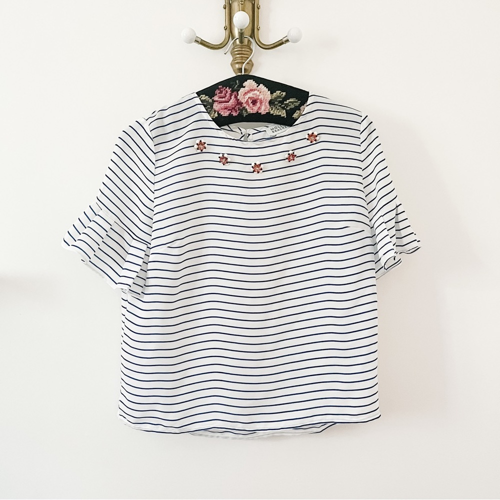MOLLY BRACKEN Striped Blouse